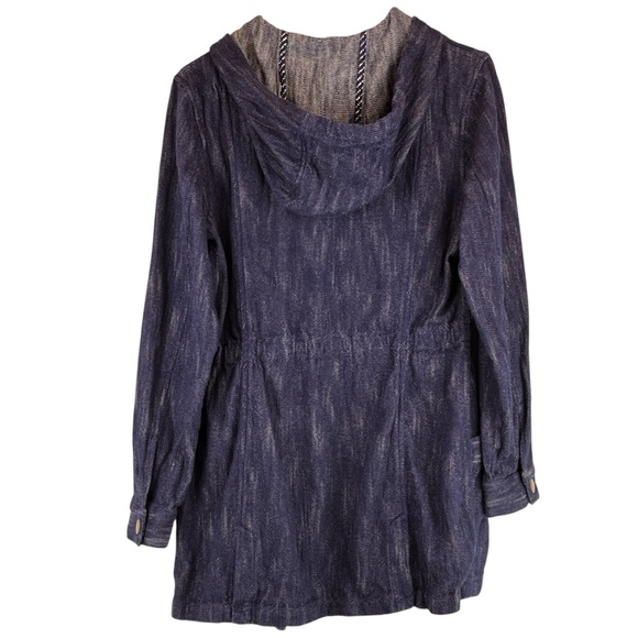 Cabi Adventure Anorak Hooded Cotton Jacket Style 5100 Indigo Blue Sz S - Picture 4 of 14